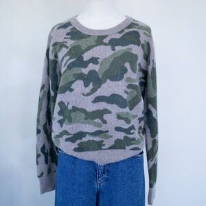 Magaschoni Cashmere Camouflage Sweater 100% Cashmere